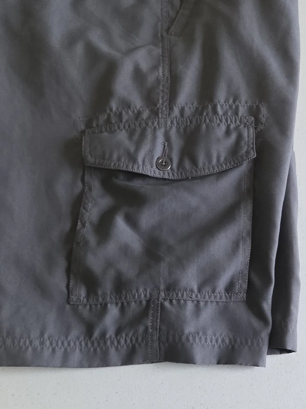 Tony Hawk Men's Gray Cargo Shorts Flat Front 12